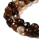 Natural Striped Agate/Banded Agate Beads Strands G-A246-8mm-11-7