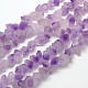 Nuggets Natural Amethyst Beads Strands G-N0128-40-1