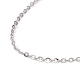 Rhodium Plated 925 Sterling Silver Beadable Necklaces STER-I021-01P-2