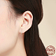 925 boucles d'oreilles en argent sterling avec zircons cubiques EJEW-FF0010-15G-3
