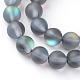 Synthetic Moonstone Beads Strands G-R375-8mm-A03-1