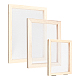 SUPERFINDINGS 3Pcs 3 Style Wooden Paper Making DIY-FH0004-03-1