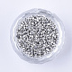 Galvanoplastie perles cylindriques en verre SEED-Q036-01A-B04-2