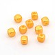 Opaque ABS Plastic Imitation Pearl Cube Beads MACR-M016-11-1