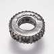 Entretoises de perles en laiton avec zircone cubique de micro pave ZIRC-K074-12-01B-2