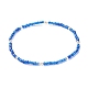 9Pcs 9 Color Glass Seed Beaded Stretch Anklets Set AJEW-AN00485-4