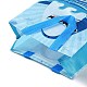 Sacchetti regalo pieghevoli riutilizzabili in tessuto non tessuto con stampa di squali con manico ABAG-F009-D02-3
