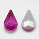 Cabujones de cristal con rhinestone RGLA-T082-6x10mm-09-2