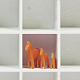 3 Größe Pferd Miniatur-Ornamente aus Kunstharz MIMO-PW0002-02F-1