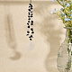 Chgcraft クリスタルカーチャームムーンハンギングオーナメント天然クリスタルペンダント車のバックミラー家の装飾 HJEW-PH01735-4