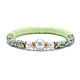 Bracelet extensible fait main en perles heishi en argile polymère BJEW-JB07453-7