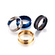 Ajustes de anillo anillo ranurado de dedo de acero inoxidable 10 MAK-TA0001-05-5