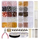 Kit de fabrication de bijoux en perles de pierre mélangées bricolage DIY-YW0004-62-1