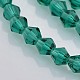 Faceted Bicone Glass Beads Strands EGLA-P017-3mm-09-3