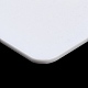 単穴アクリルパールディスプレイボード ルーズビーズペーストボード  接着剤付き  ホワイト  長方形  4.85x3.4x0.1cm  内寸：直径1.2cm ODIS-M006-01A-3