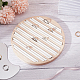 AHANDMAKER Wooden Ring Display Stand RDIS-WH0011-18-5
