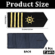 2 Paar Schulterklappen aus Polyester&nbsp;AJEW-CN0007-69-2