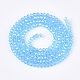 Electroplate Glass Beads Strands X-EGLA-T013-04C-2