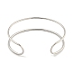 Не тускнеющие полые браслеты-манжеты из нержавеющей стали 304 для женщин и мужчин BJEW-P331-02P-3