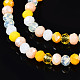 Electroplate Glass Beads Strands EGLA-T020-12D-5