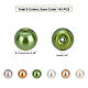 Pandahall Elite 870pcs 6 Farben backen lackiert perlmuttfarbene Glasperlen runde Perlenstränge HY-PH0001-02-4