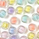 210pcs 6 couleurs perles acryliques transparentes TACR-LS0001-03-4