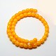 Imitation Amber Resin Drum Beads Strands for Buddhist Jewelry Making RESI-A009D-9mm-01-2