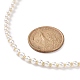 Акриловые ожерелья из бисера с искусственным жемчугом и стеклянными бусинами для женщин NJEW-JN04132-5
