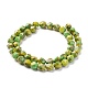 Perles de turquoise ligne or synthétique TURQ-F016-03B-05-2