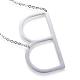 304 Stainless Steel Pendant Necklaces STAS-D162-12B-2