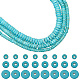 Hobbiesay 3 Stränge 3 Stile synthetische türkisfarbene Perlenstränge G-HY0001-49-1