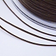日本の平らな弾性結晶ストリング  弾性ビーズ糸  ストレッチブレスレット作り用  ココナッツブラウン  0.8mm  300ヤード/ロール  900フィート/ロール EW-G006-01-3
