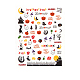 Stickers autocollants nail art sur le thème d'halloween MRMJ-R093-1110-1