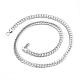 304 Stainless Steel Necklaces and Bracelets Jewelry Sets SJEW-E066-03P-2