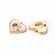 Brass Micro Pave Clear Cubic Zirconia Charms KK-Q765-023-NF-2