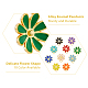 Dikosmetische Emaille-Blumen-Anhänger ENAM-DC0001-24-4