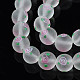 Handmade Frosted Lampwork Beads Strands LAMP-N021-39C-3