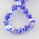 Electroplate Glass Beads Strands EGLA-R031-4mm-24-2