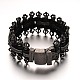 Crown 304 Stainless Steel Chain Cord Bracelets BJEW-N298-03-2