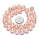 Fili di perle di perle d'acqua dolce coltivate naturali PEAR-N013-10C-6