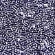11/0グレードのガラスシードビーズ  シリンダー  均一なシードビーズサイズ  メタリックカラー  ダークスレートブルー  1.5x1mm  穴：0.5mm  約2000個/10g X-SEED-S030-1214-2