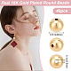 Beebeecraft 1 Box 40Pcs Round Spacer Beads 18K Gold Plated 8mm Smooth Loose Ball Beads for Jewellery Making Charms Findings DIY Craft KK-BBC0011-43-2