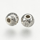 925 Sterling Silber gewellte Perlen X-STER-K037-036C-2