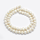 Fili di perle di perle d'acqua dolce coltivate naturali PEAR-F007-54-2