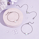 Набор для самостоятельного изготовления браслета из звеньев нержавеющей стали 304 в виде пустого сердца BJEW-UN00005-4