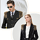 SUPERFINDINGS 2Pcs Rhinestone Shoulder Badges Detachable Iron Tassel Epaulets Retro Golden Shoulder Brooch for Men and Women Cloth Uniform Accessories FIND-FH0005-44G-6