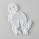 Halloween bricolage pendentif en forme de chat moules en silicone DIY-P006-40-3