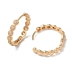 Brass Cubic Zirconia Hoop Earrings for Women EJEW-M238-03KCG-2