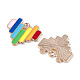 Colgantes de esmalte de aleación de orgullo de color arcoíris ENAM-K067-13-4