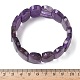 Натуральные аметистовые бусины эластичные браслеты для женщин и мужчин BJEW-I323-02D-5